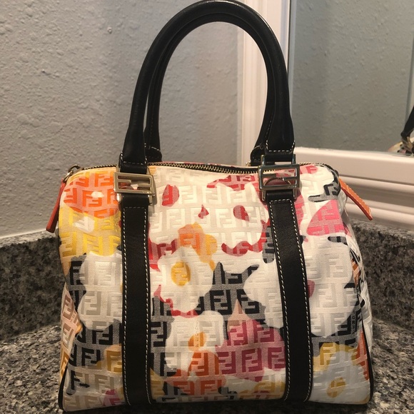 Fendi Handbags - REAL Fendi Zucchino Foral Forever Boston Bag